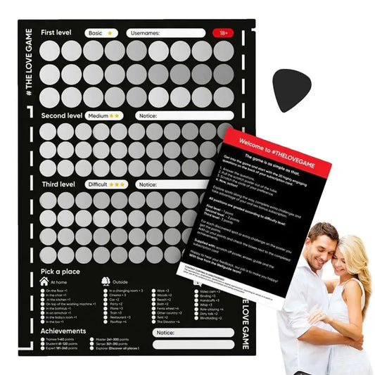 Couples Scratch Off Poster